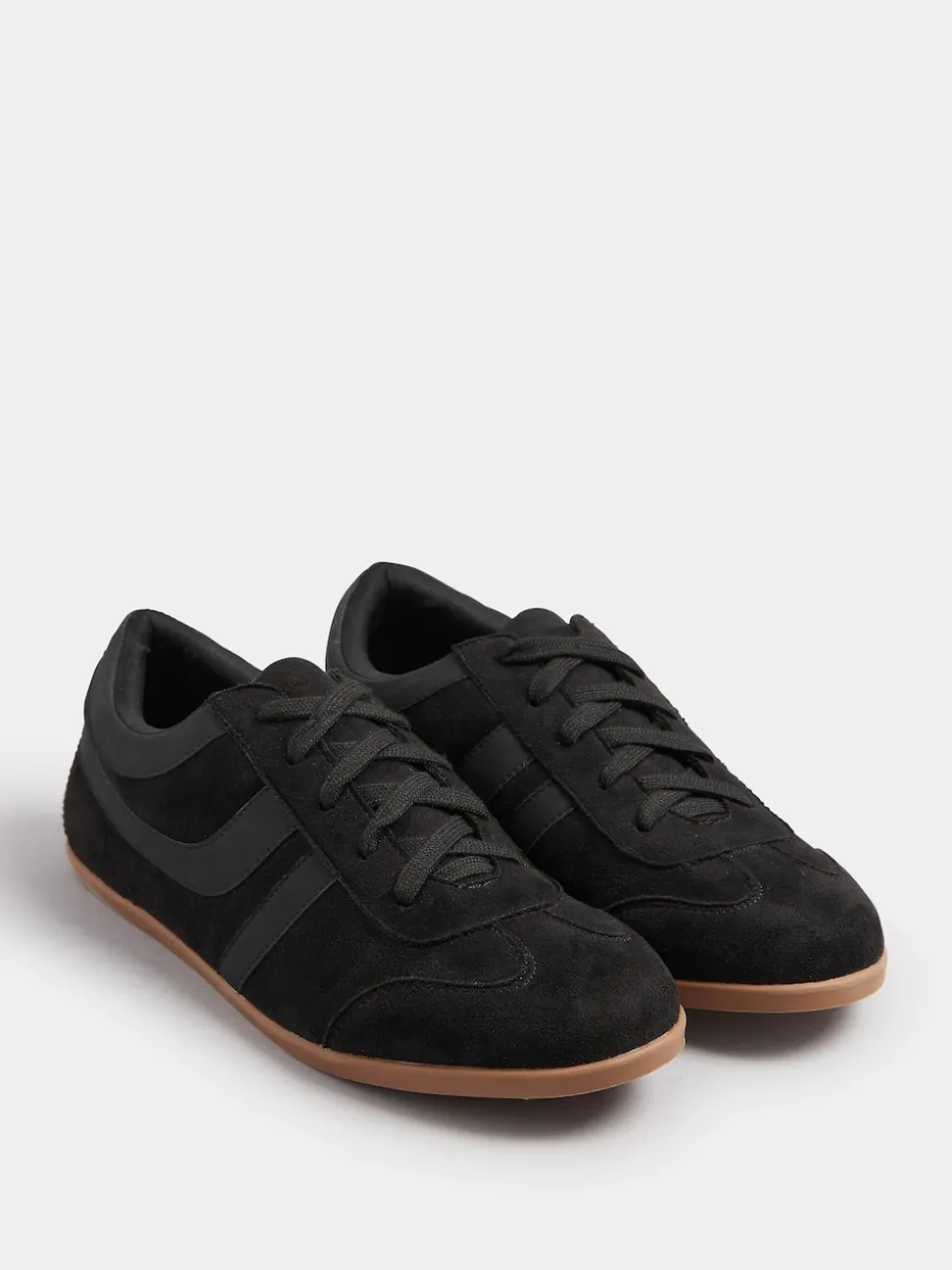 Long Tall Sally Black Low Profile Trainers