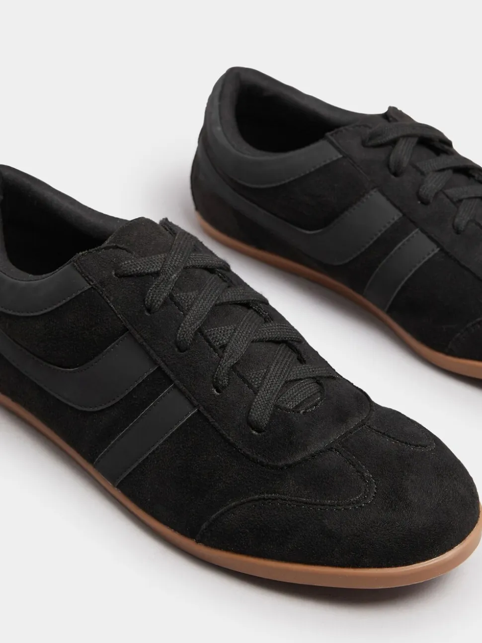 Long Tall Sally Black Low Profile Trainers