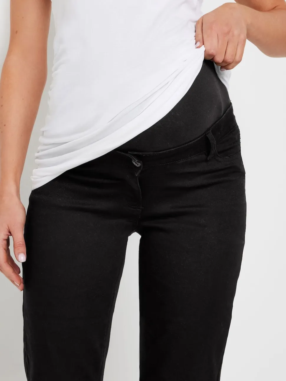 Long Tall Sally Black Maternity Lift & Shape Slim Leg Jeans