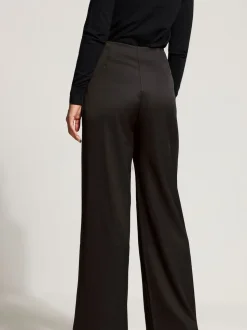 Long Tall Sally Black Military Button Trousers