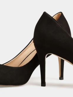 Long Tall Sally Black Point Court Shoes