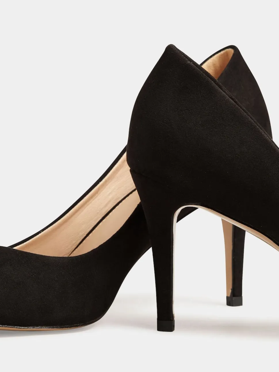 Long Tall Sally Black Point Court Shoes