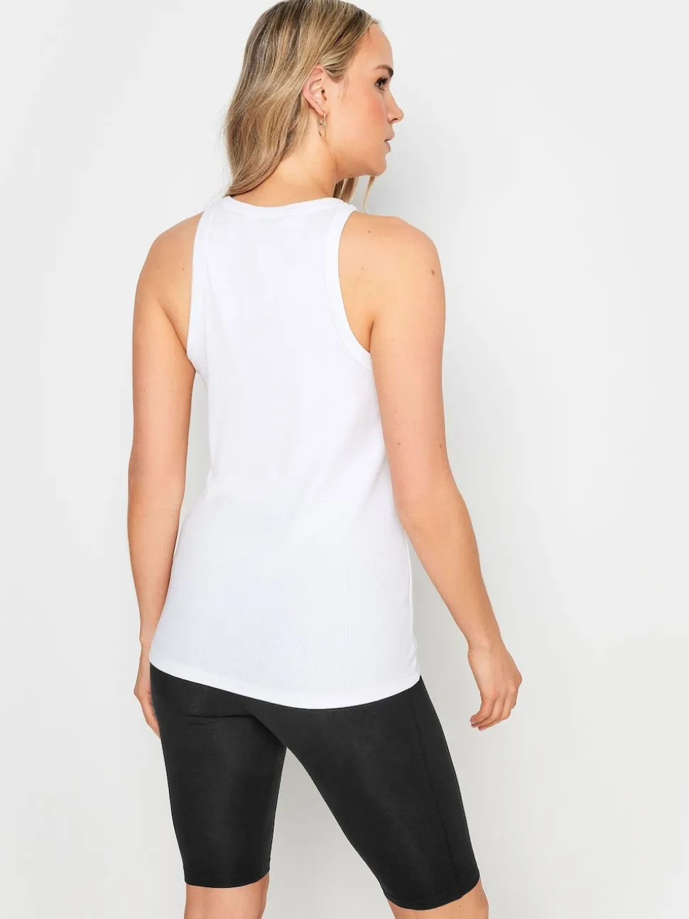 Long Tall Sally Black Stretch Cycling Shorts 2 Pack