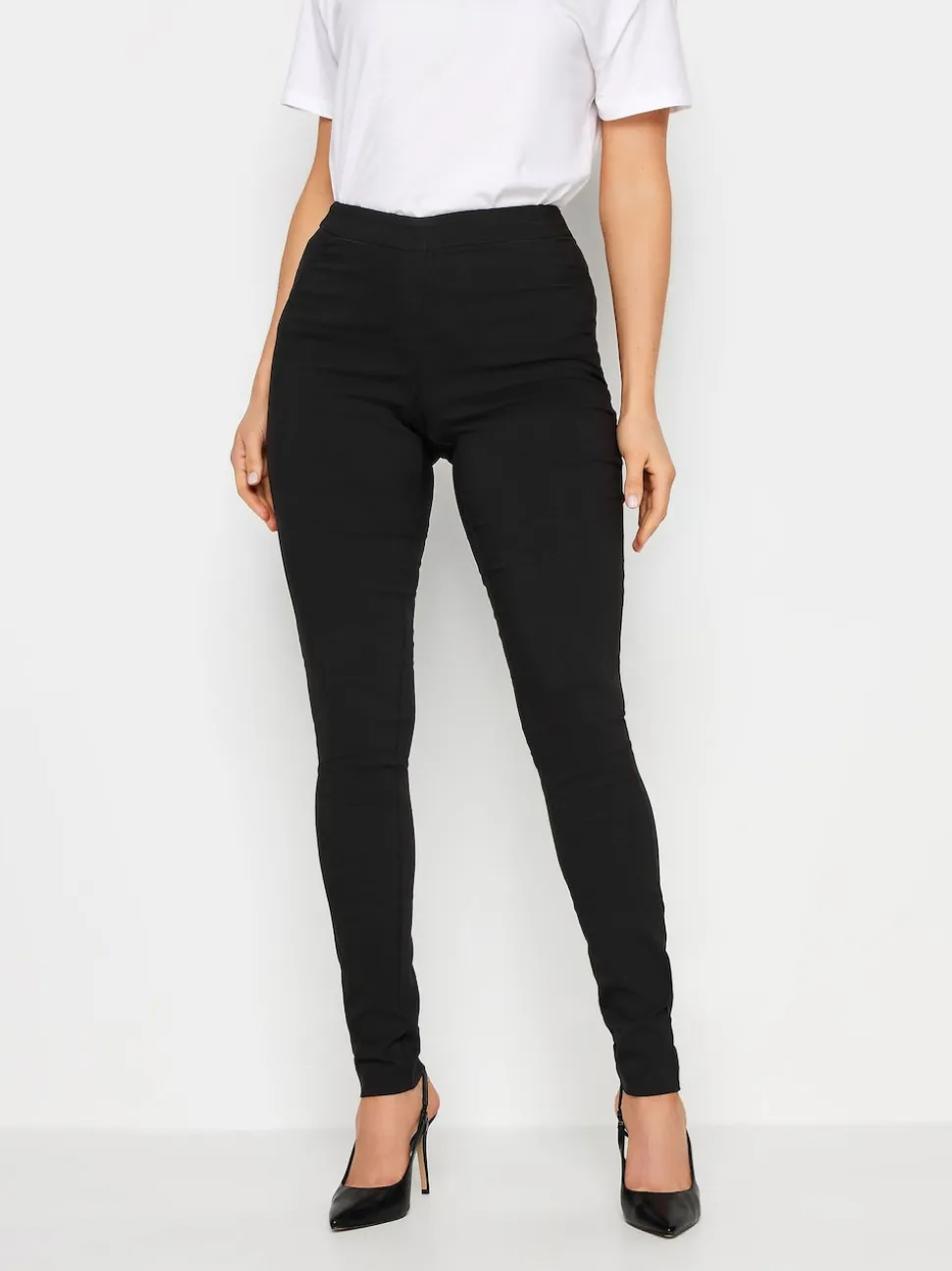 Long Tall Sally Black Stretch Skinny Trousers