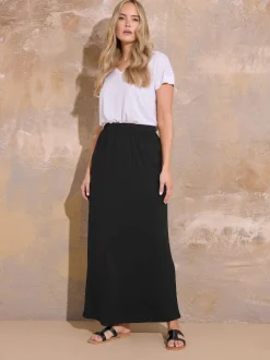 Long Tall Sally Black Tube Maxi Skirt