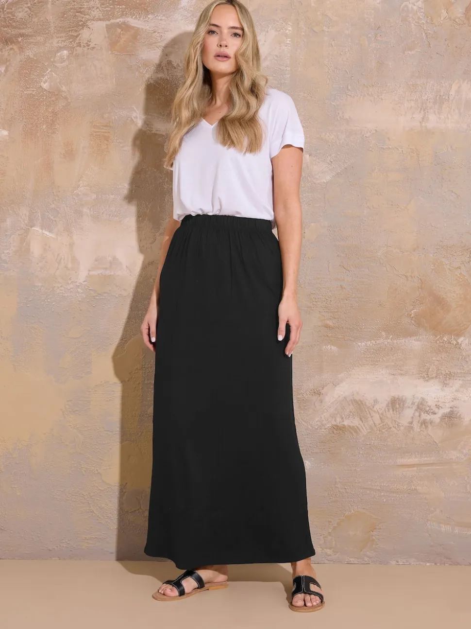 Long Tall Sally Black Tube Maxi Skirt