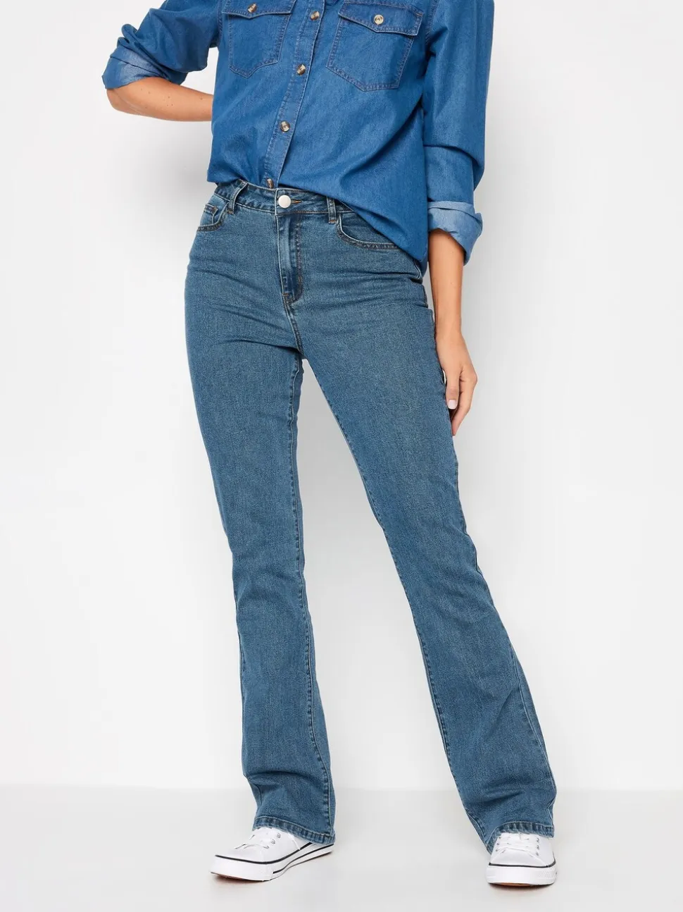 Long Tall Sally Blue Bootcut Jeans