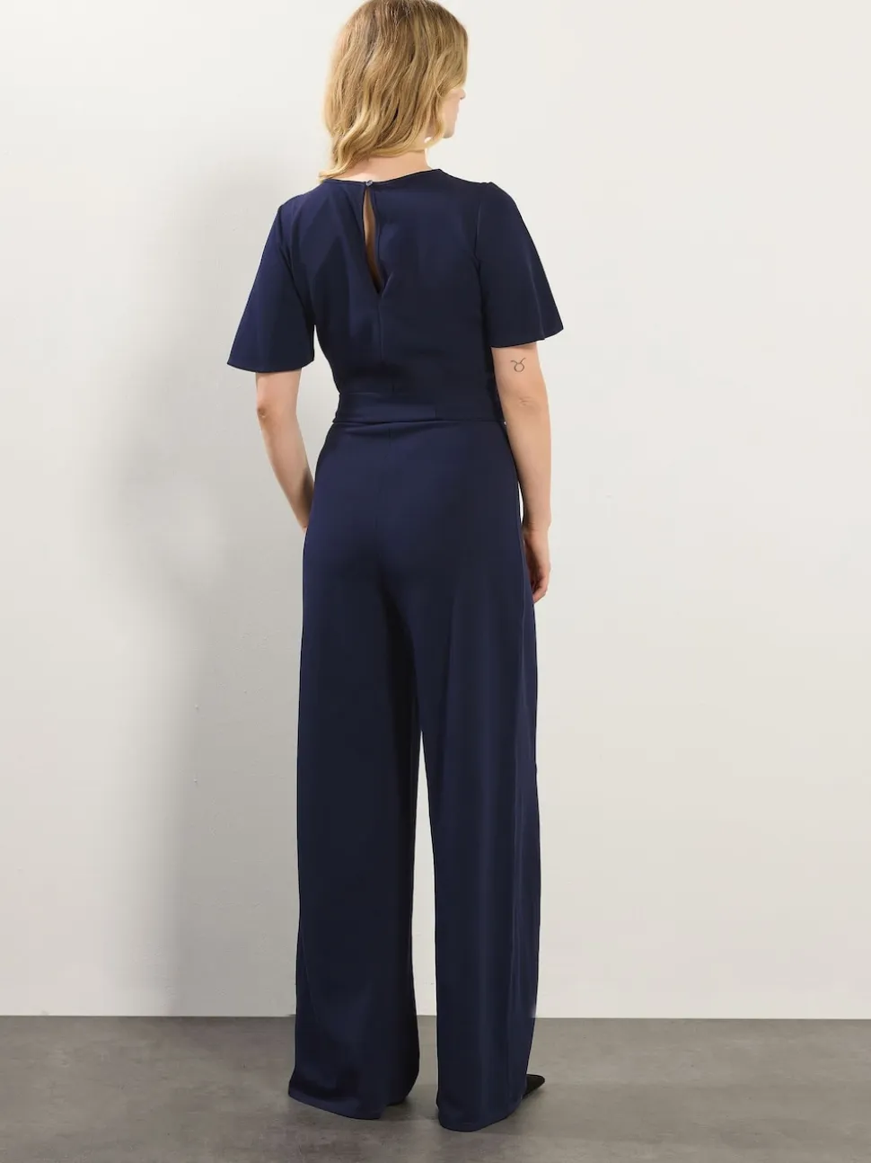 Long Tall Sally Blue Keyhole Jumpsuit