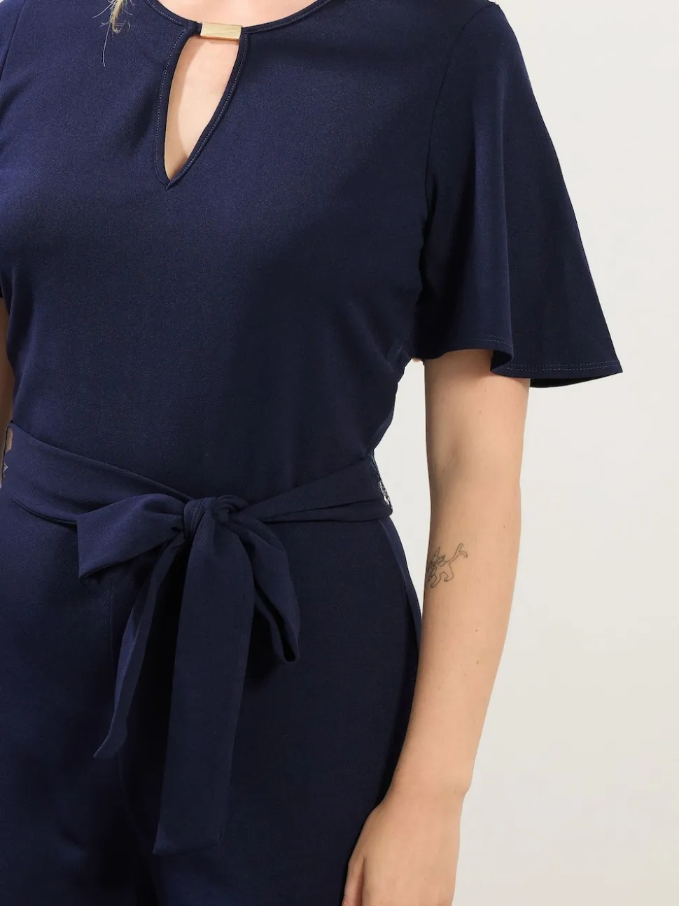 Long Tall Sally Blue Keyhole Jumpsuit
