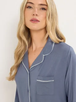 Long Tall Sally Blue Long Sleeve Pyjamas Set