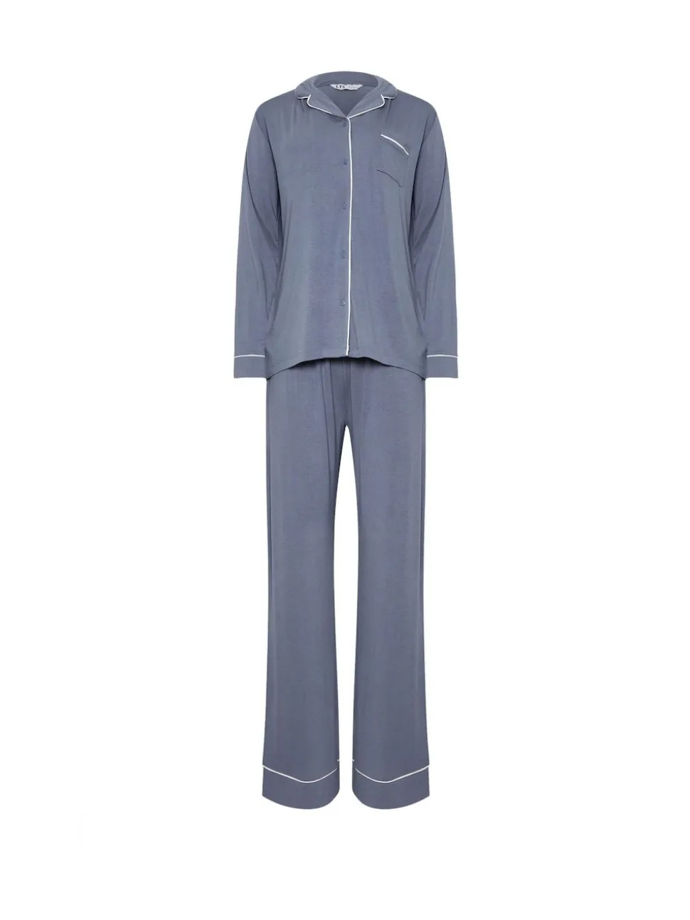 Long Tall Sally Blue Long Sleeve Pyjamas Set