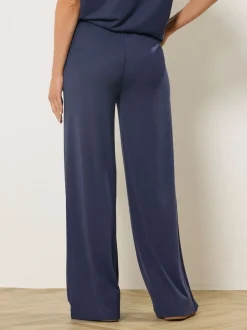 Long Tall Sally Blue Premium Wide Leg Joggers