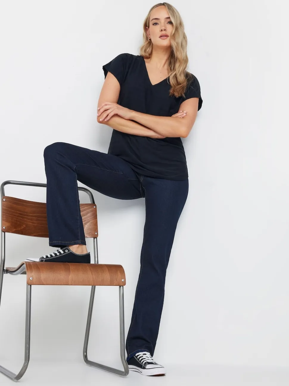 Long Tall Sally Blue Straight Leg Jeans