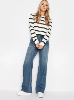 Long Tall Sally Blue Wide Leg 100% Cotton Jeans