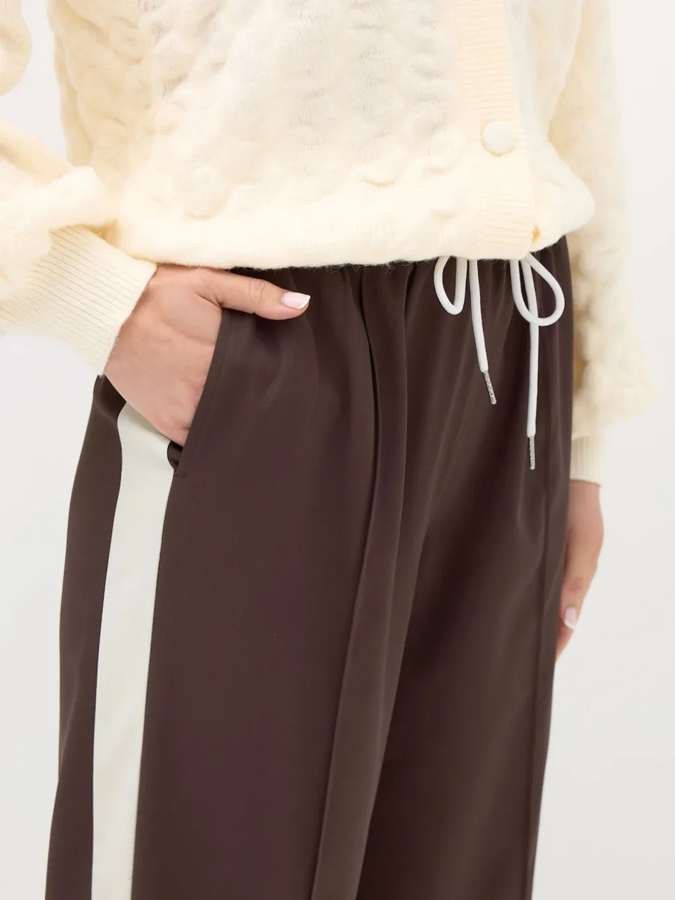 Long Tall Sally Brown Wide Leg Trousers