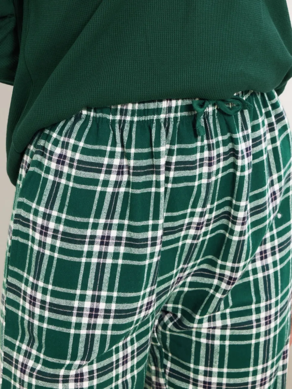 Long Tall Sally Green Check Pyjamas