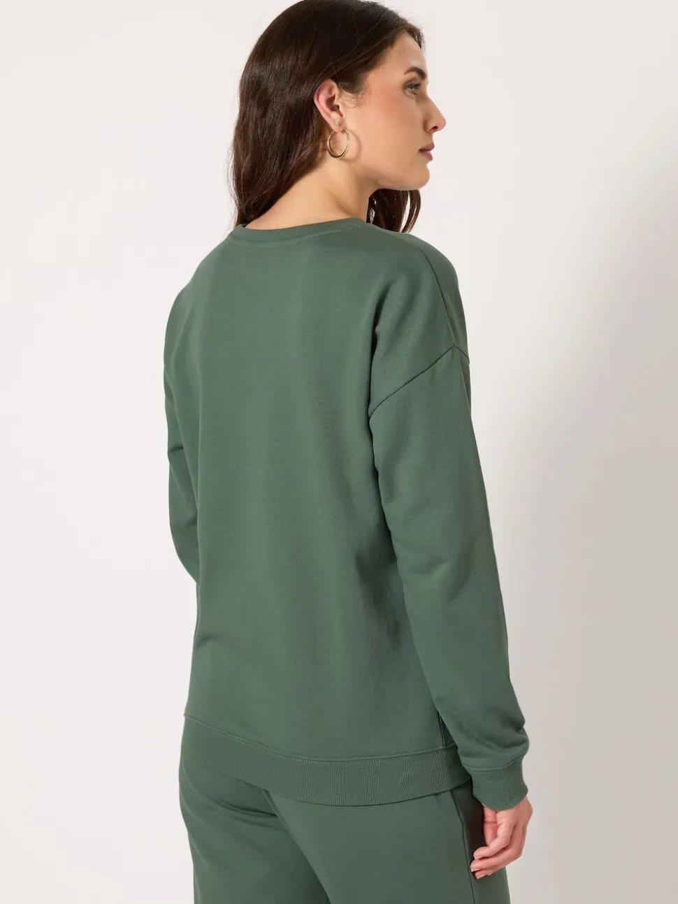 Long Tall Sally Green Crew Neck Sweatshirt
