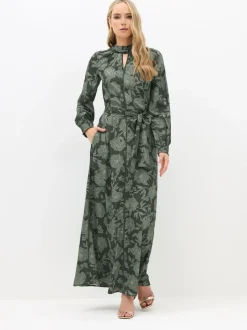 Long Tall Sally Green High Neck Maxi Dress