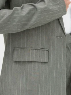 Long Tall Sally Grey Pinstripe Blazer