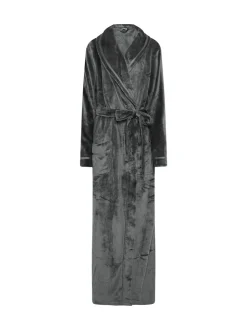 Long Tall Sally Grey Ribbon Shawl Maxi Robe