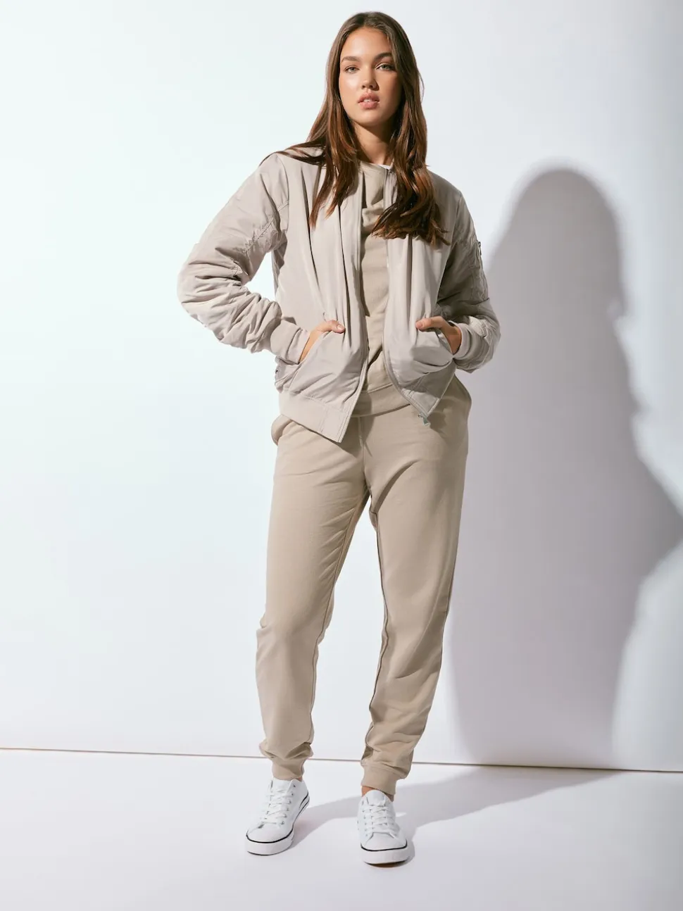 Long Tall Sally Natural Cuffed Joggers