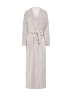 Long Tall Sally Natural Cotton Touch Hooded Maxi Robe