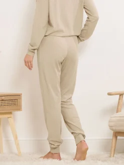 Long Tall Sally Natural Marl Cuff Lounge Joggers