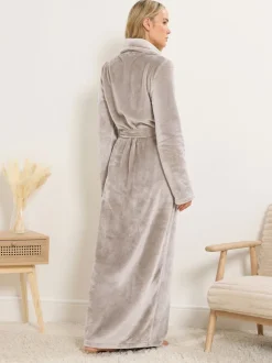 Long Tall Sally Natural Super Luxe Shawl Maxi Robe