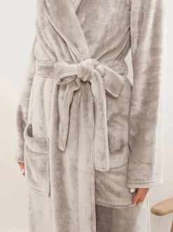 Long Tall Sally Natural Super Luxe Shawl Maxi Robe