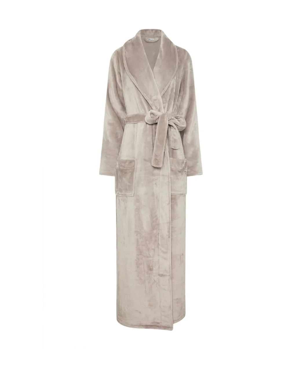 Long Tall Sally Natural Super Luxe Shawl Maxi Robe