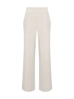 Long Tall Sally White Microfleece Joggers