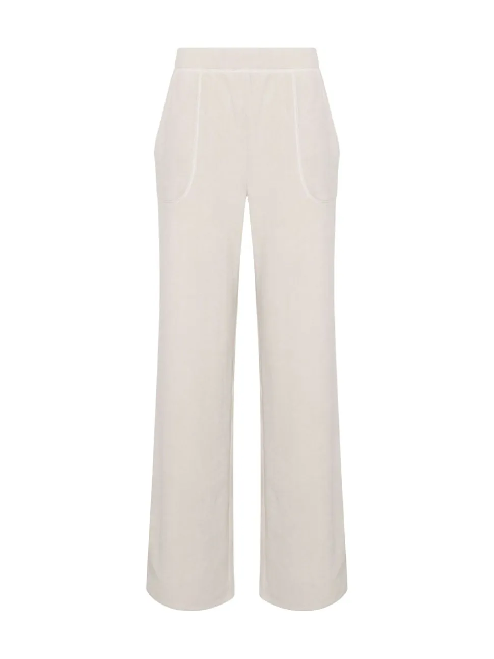 Long Tall Sally White Microfleece Joggers