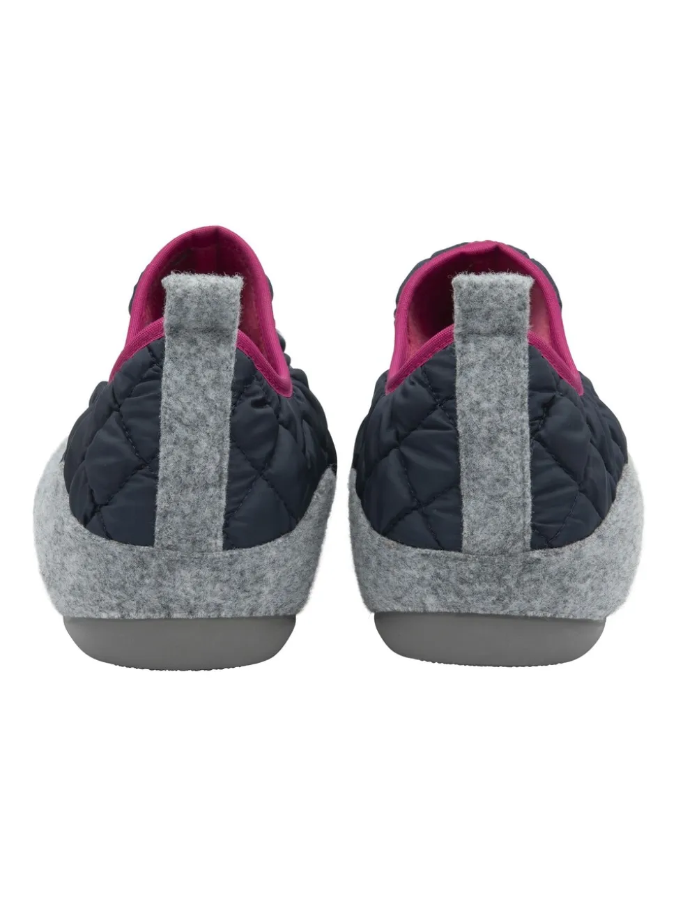 Lotus Blue Quilted Textile Slippers