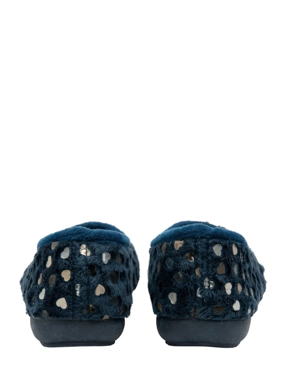 Lotus Blue Textile Ballerina Slippers