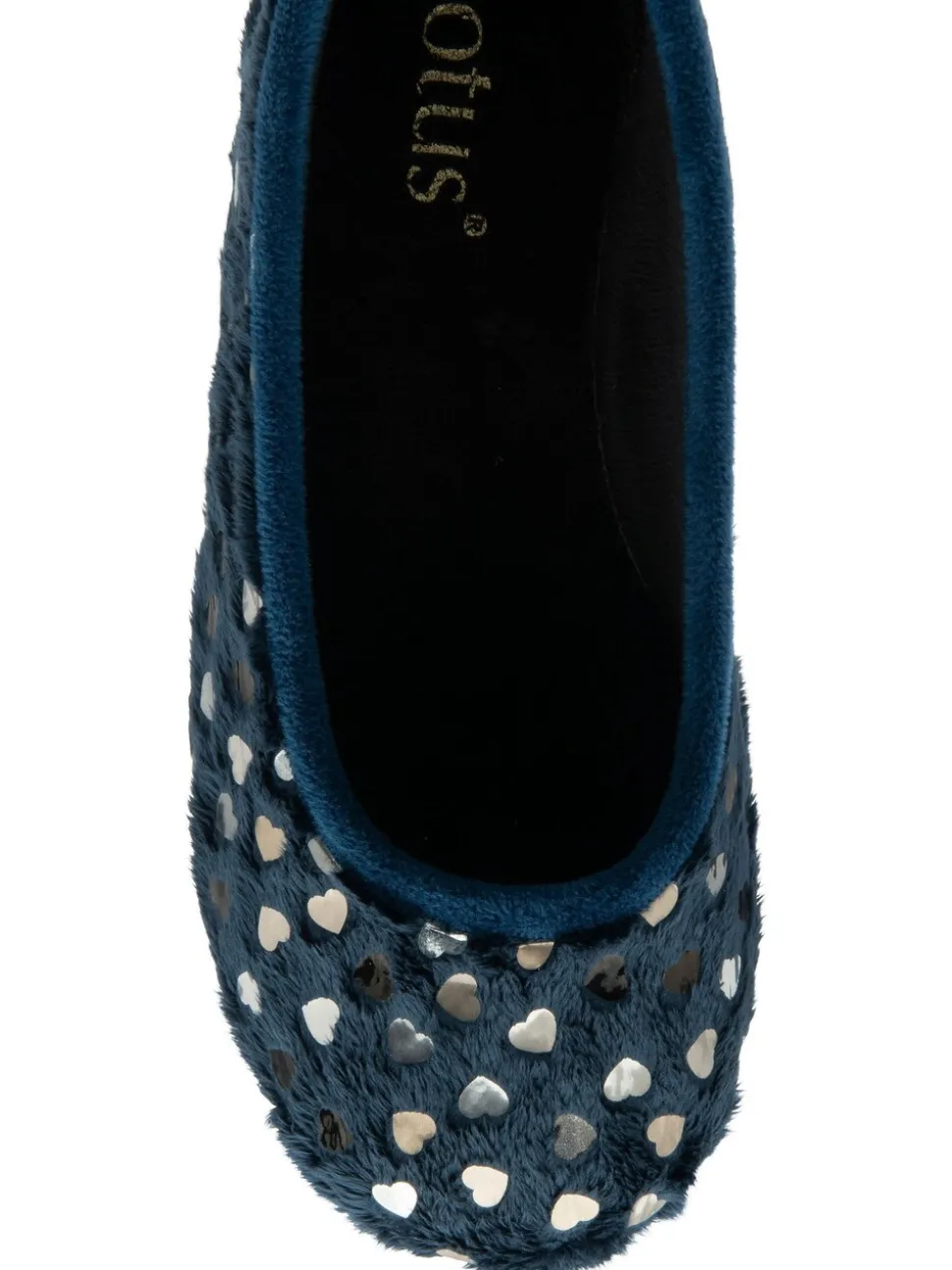 Lotus Blue Textile Ballerina Slippers