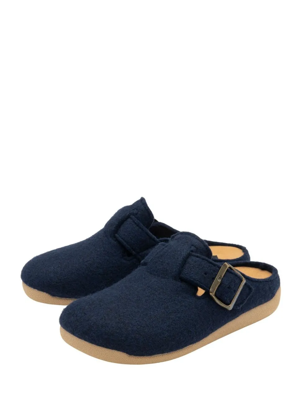 Lotus Blue Textile Mule Slippers