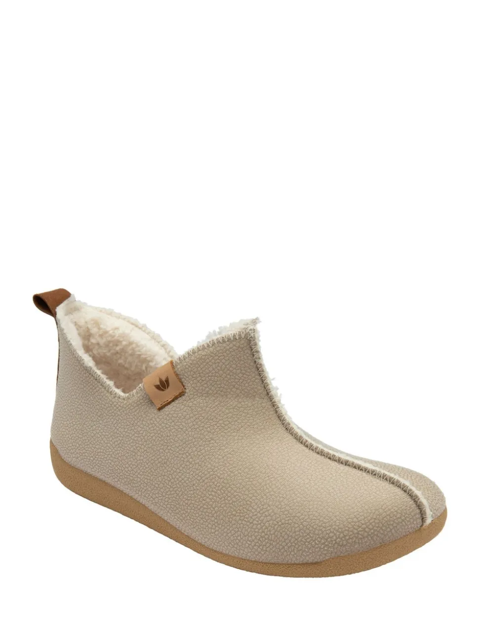 Lotus Natural Textile Bootie Slippers