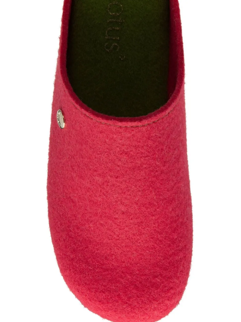 Lotus Orange Textile Flat Mule Slippers