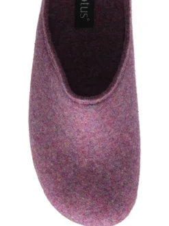 Lotus Purple Textile Mule Slippers