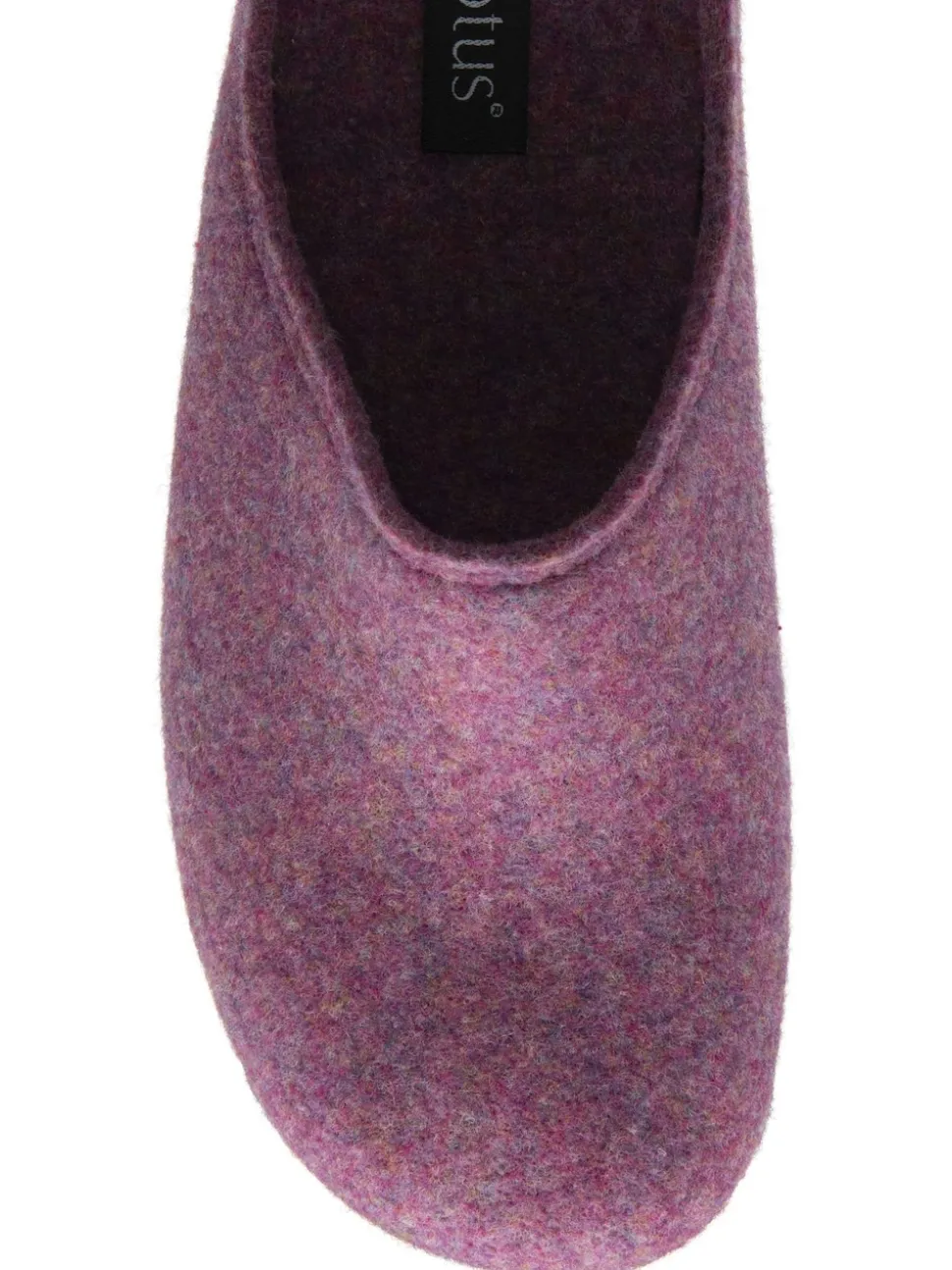 Lotus Purple Textile Mule Slippers