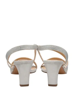 Lotus Silver Diamante Ocassion Sandals