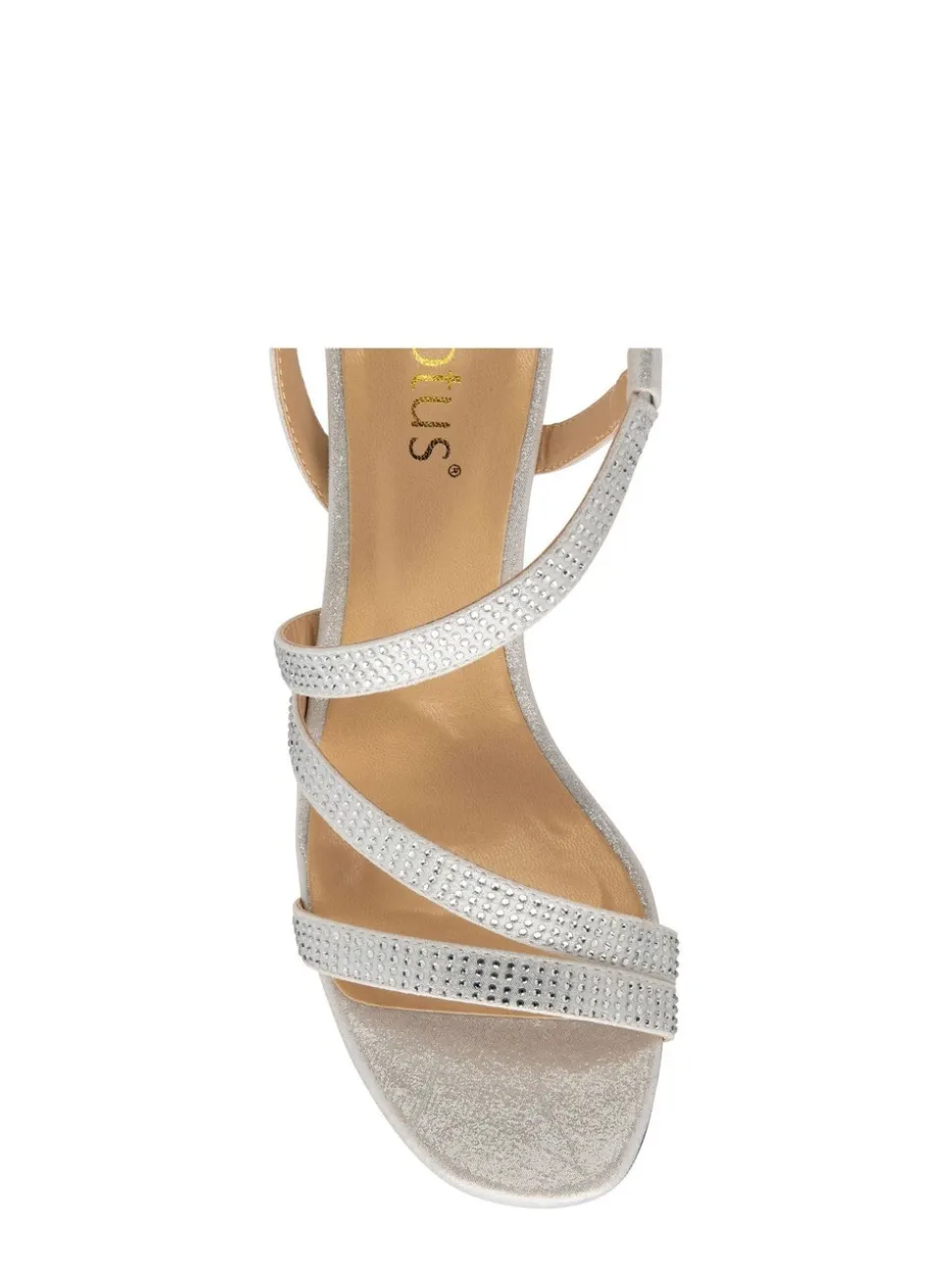 Lotus Silver Diamante Ocassion Sandals