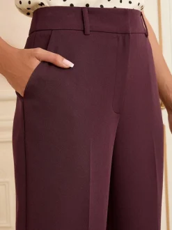 Love & Roses Berry Wide Leg Trousers