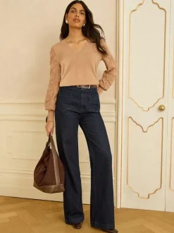 Love & Roses Camel Jumper