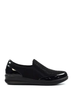 Lunar Black Hattie Wedge Shoes