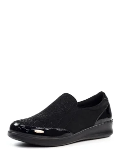 Lunar Black Hattie Wedge Shoes