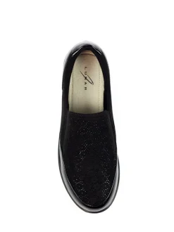 Lunar Black Hattie Wedge Shoes