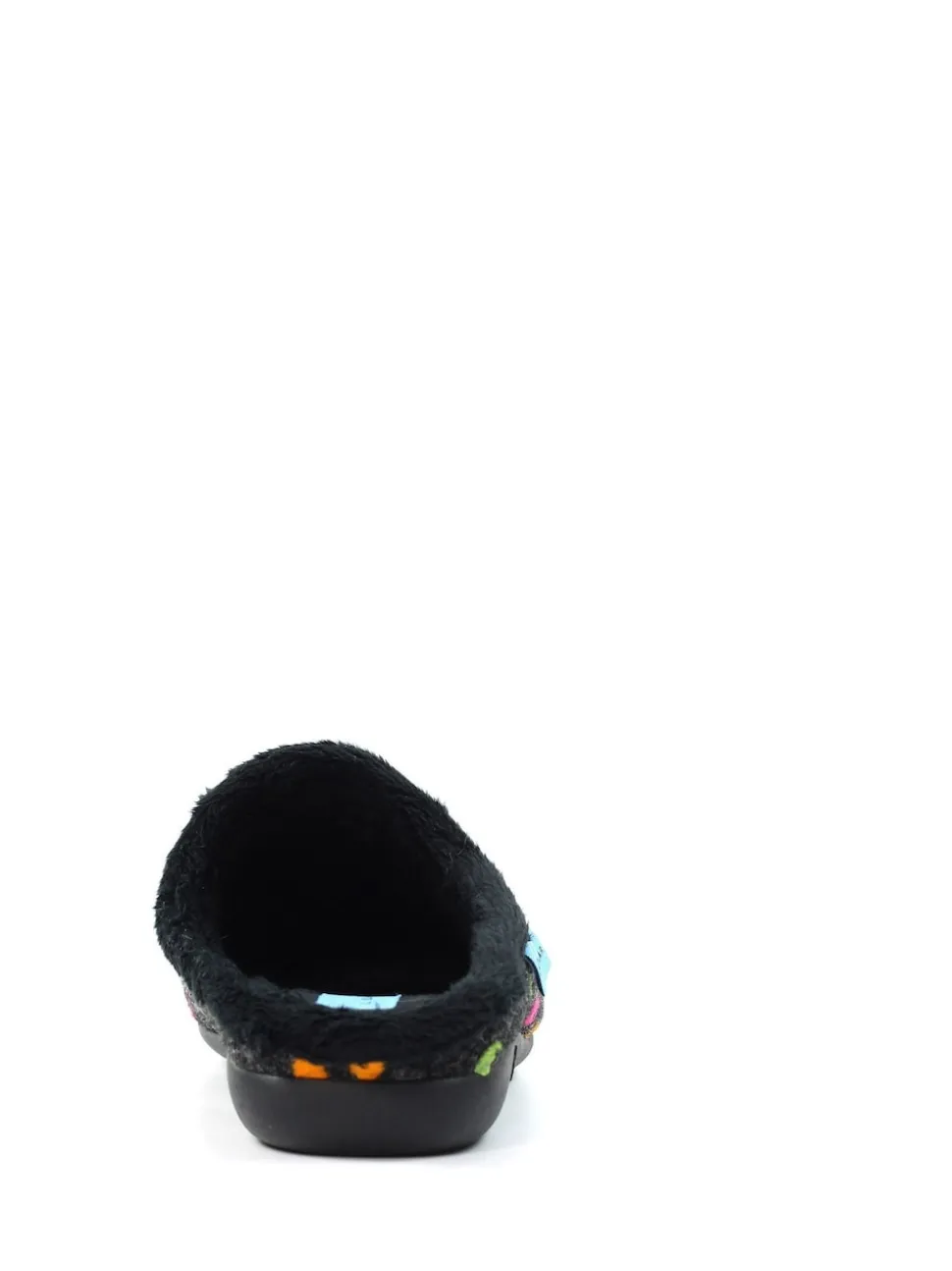 Lunar Black Peanut Polka Dot Mule Slippers