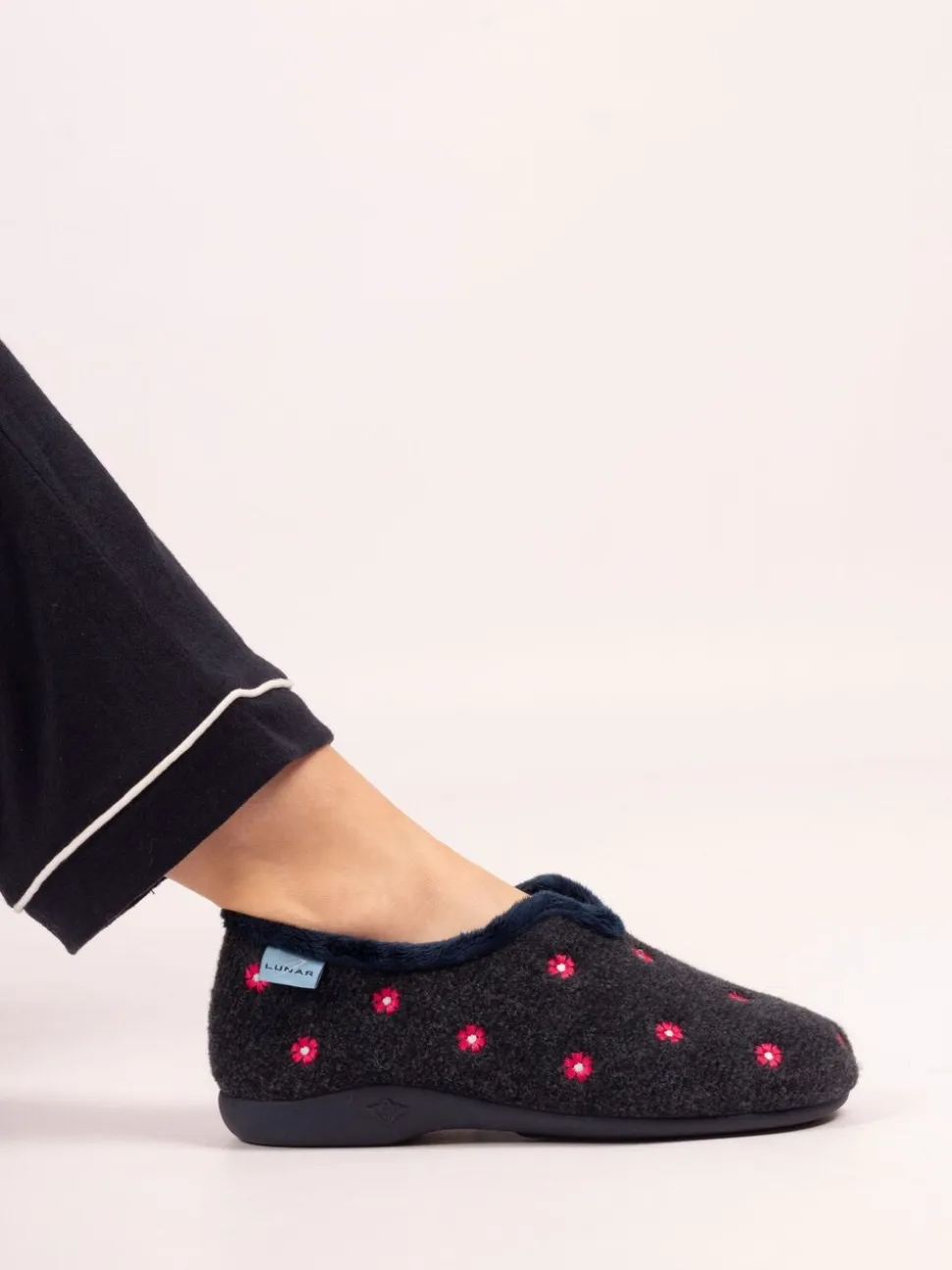 Lunar Blue Havana Full Slippers