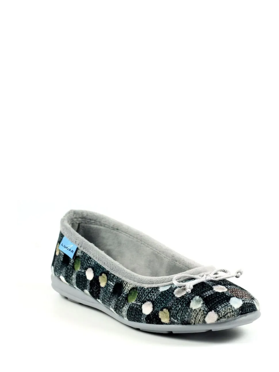 Lunar Grey Ladies Ballerina Slippers